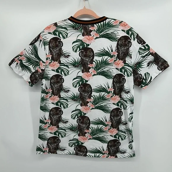 Sunrise Kingdom Tropical Green&Pink Tigger Short Sleeve Tee - Picture 7 of 11